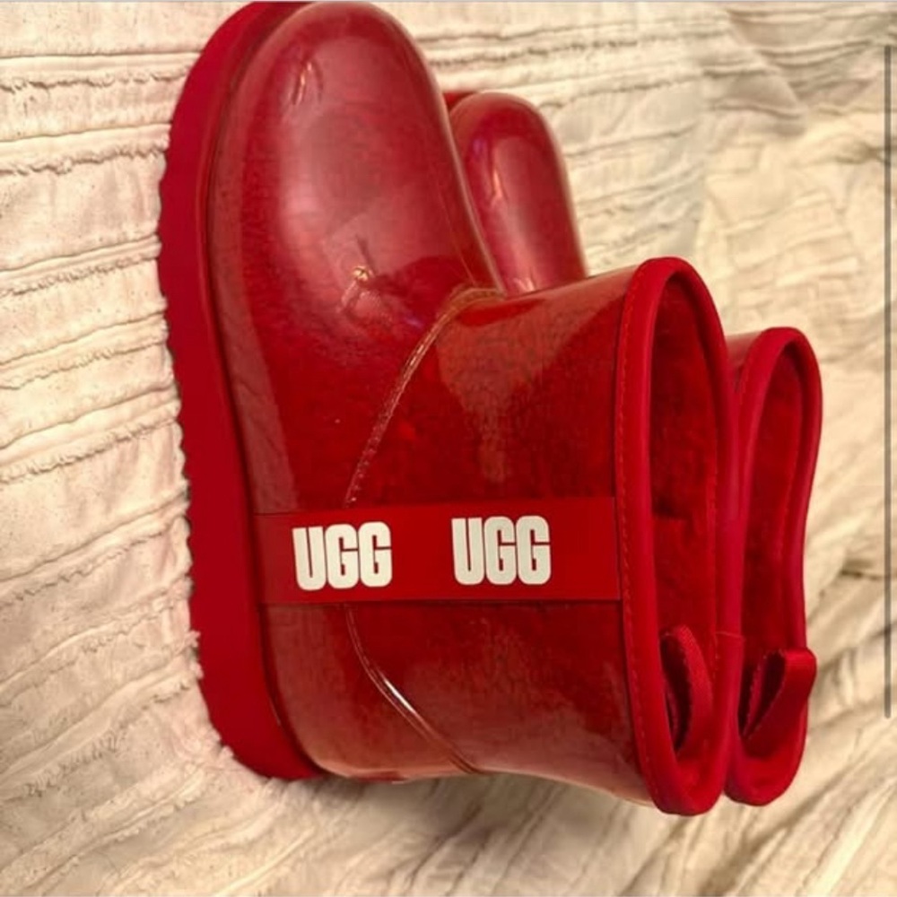 UGG Red Rain Boots